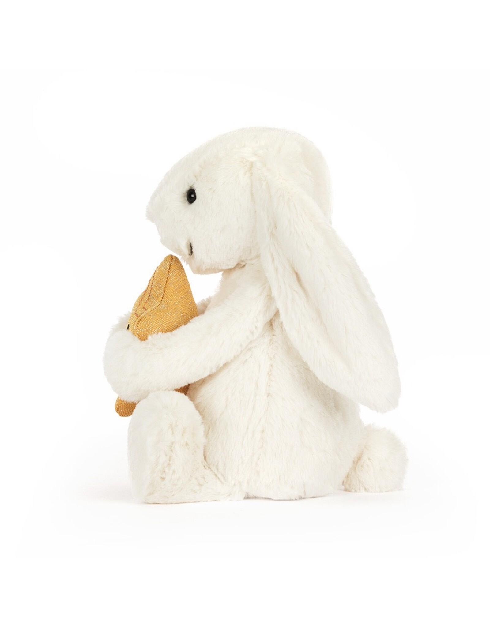 JellyCat Bashful Cream Bunny With Star