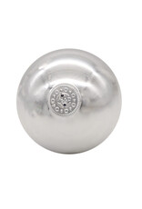 Kurt Adler Shiny Silver Glass Ball Ornaments 65mm 6pc Set