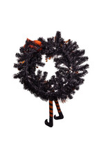 Kurt Adler Halloween Door Wreath 33x24 Inch Un-Lit Halloween Decor
