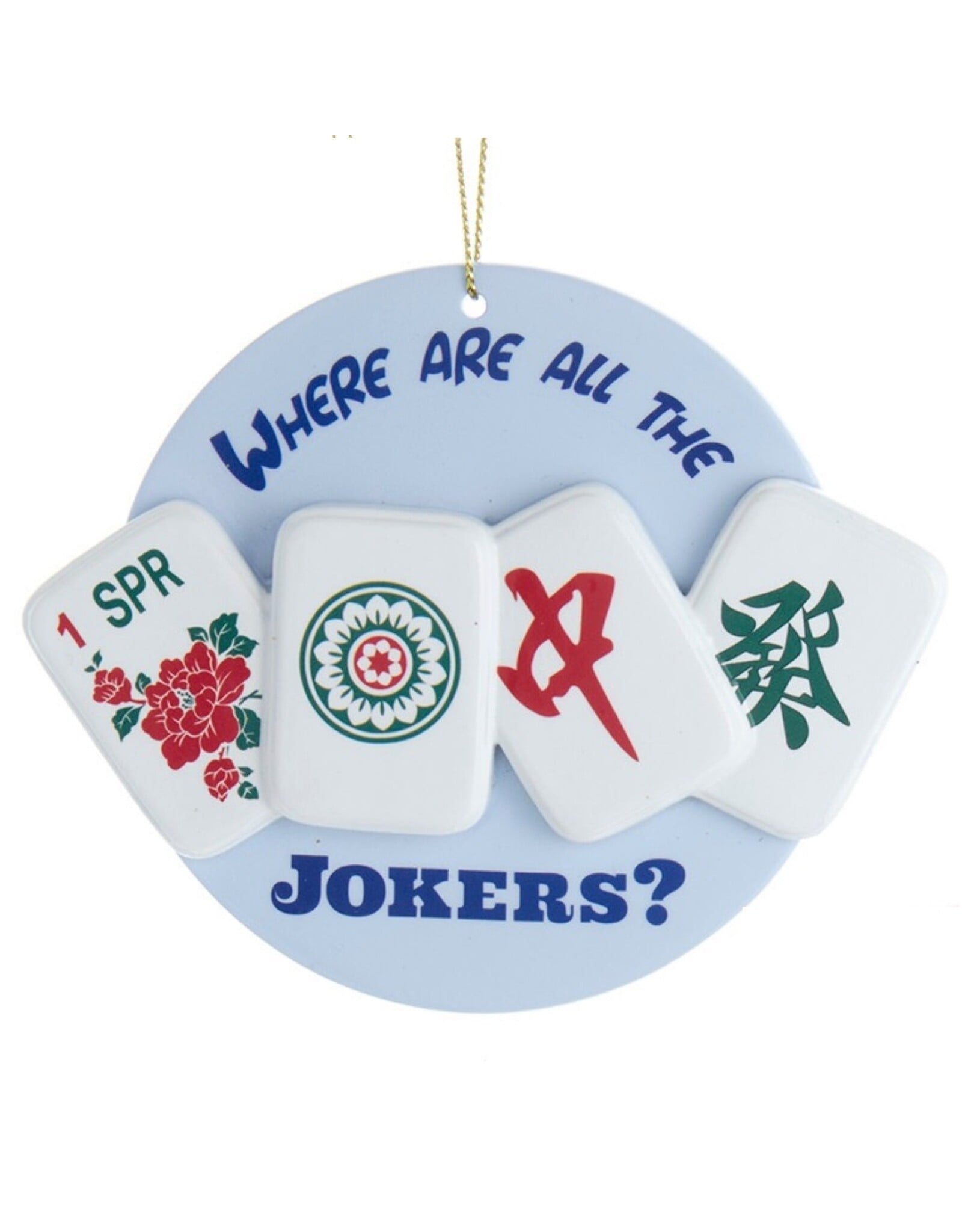 Kurt Adler Mahjong Ornament Where Are All The Jokers