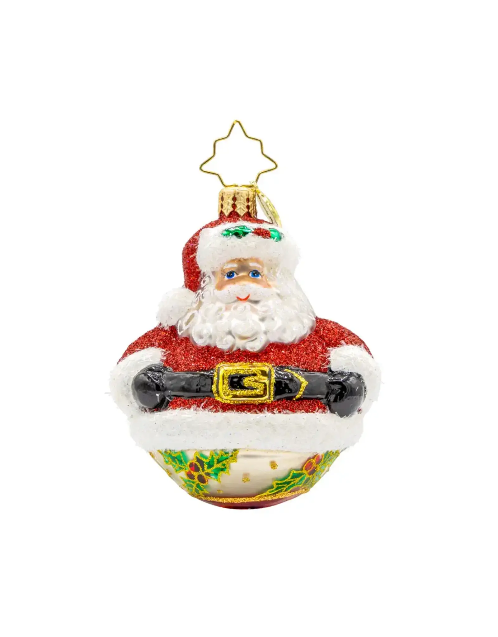 Christopher Radko Jolly Holly Claus  Gem Christmas Ornament