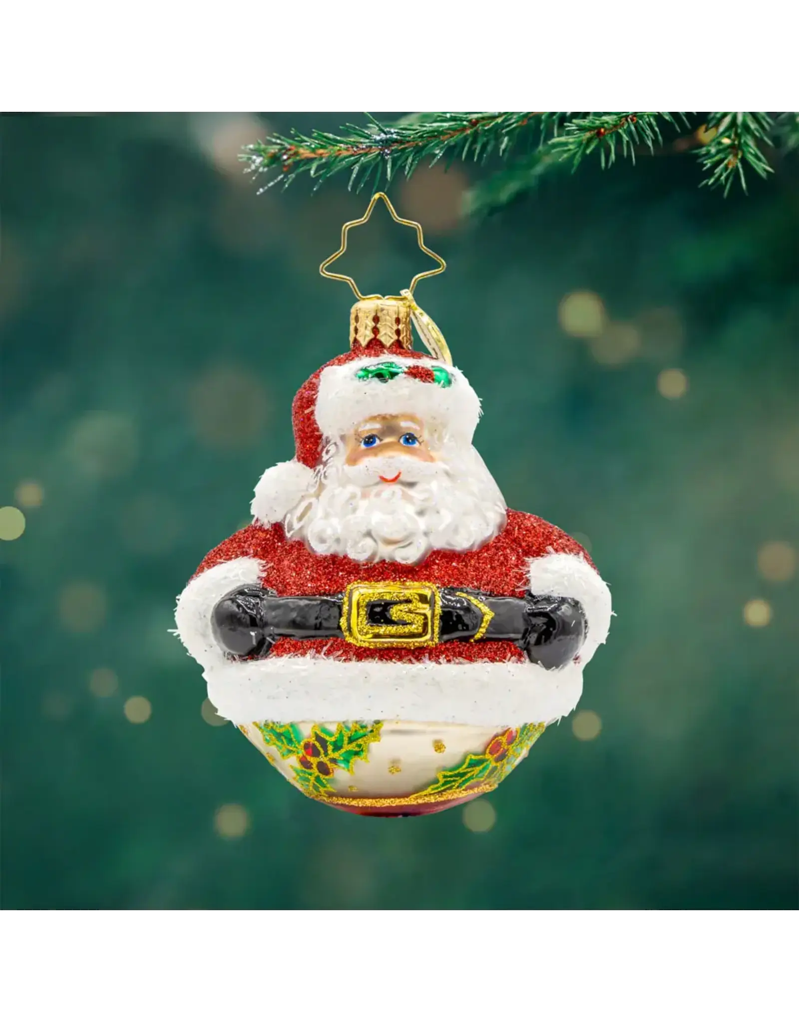 Christopher Radko Jolly Holly Claus  Gem Christmas Ornament
