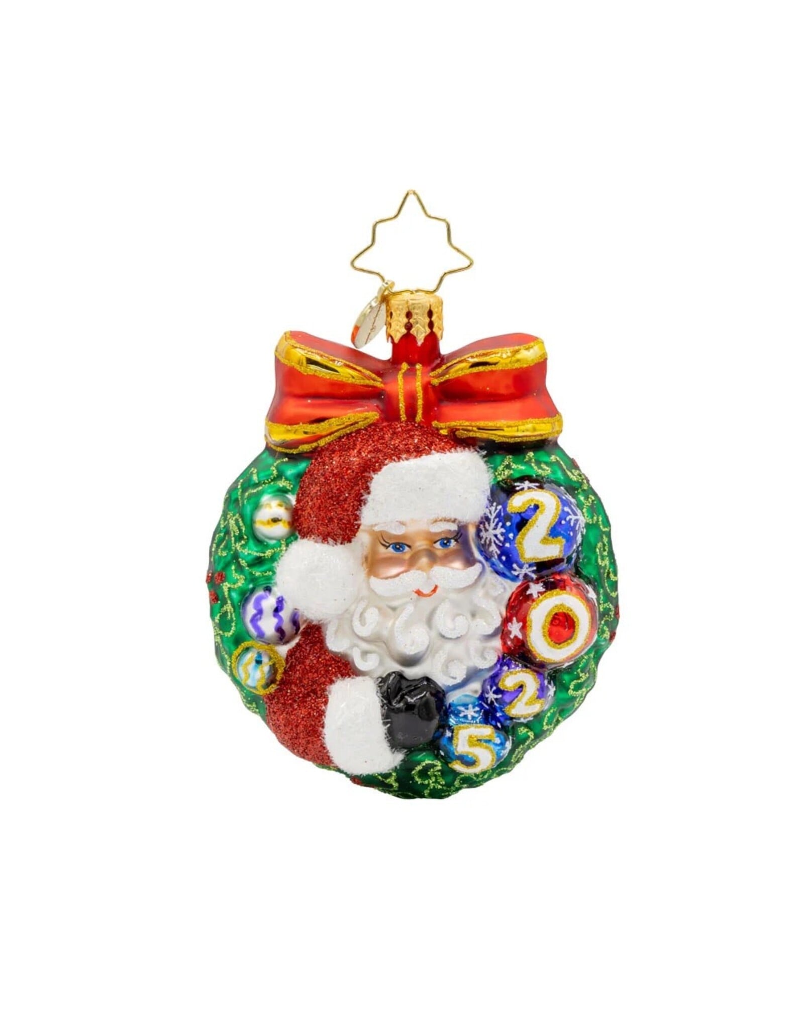 Christopher Radko Smiling Through 2025 Gem Christmas Ornament