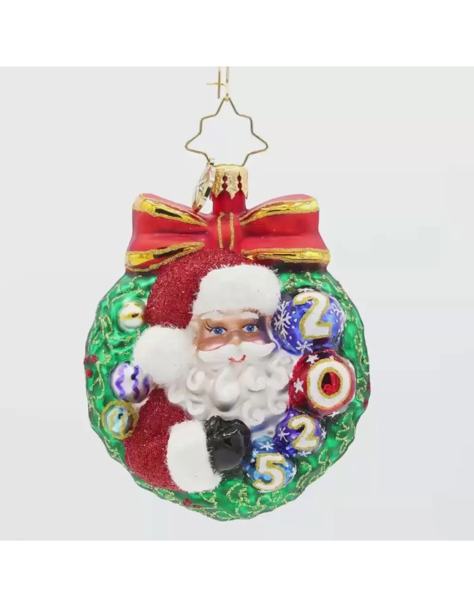 Christopher Radko Smiling Through 2025 Gem Christmas Ornament