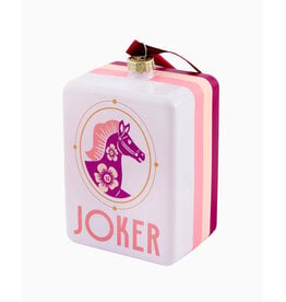 Oh My Mahjong Glass Mahjong Christmas Ornaments Year of the Horse