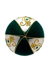 Kurt Adler Irish Shamrocks Glass Ball Ornaments 65mm Set of 4 Assorted