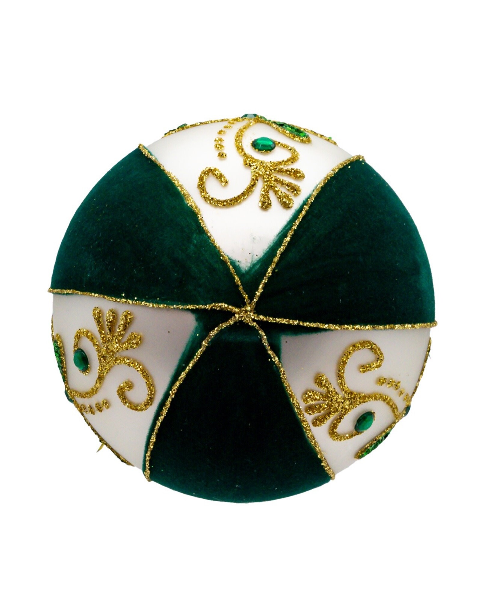 Kurt Adler Irish Shamrocks Glass Ball Ornaments 65mm Set of 4 Assorted