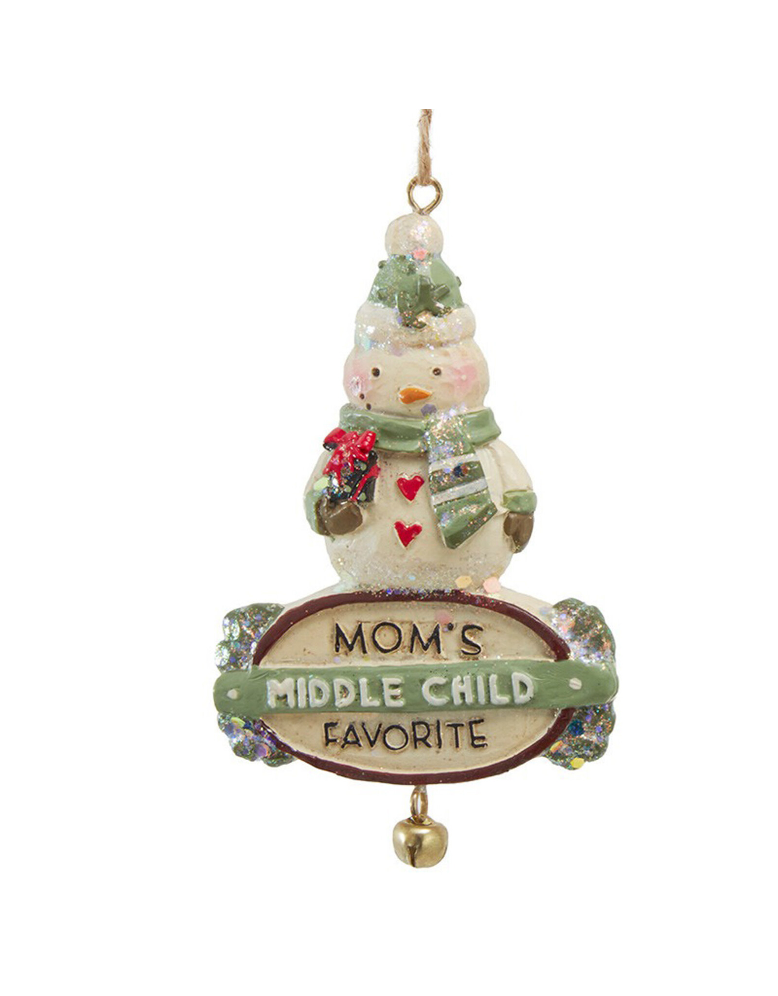 Kurt Adler Mom’s Favorite Child Snowman Ornament Middle Child