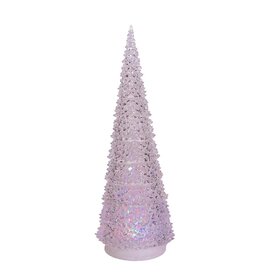 Kurt Adler Acrylic Christmas Tree 22” 3 Light Color LED Projector