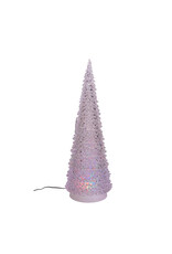 Kurt Adler Acrylic Christmas Tree 22” 3 Light Color LED Projector