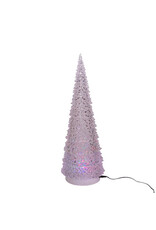Kurt Adler Acrylic Christmas Tree 22” 3 Light Color LED Projector