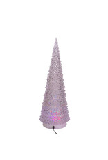 Kurt Adler Acrylic Christmas Tree 22” 3 Light Color LED Projector