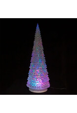 Kurt Adler Acrylic Christmas Tree 22” 3 Light Color LED Projector