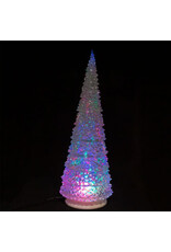 Kurt Adler Acrylic Christmas Tree 22” 3 Light Color LED Projector