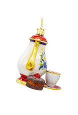 Kurt Adler Noble Gems Glass Tea Service Set Ornament 4 Inch