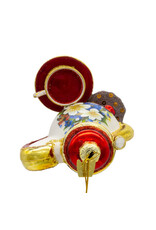 Kurt Adler Noble Gems Glass Tea Service Set Ornament 4 Inch