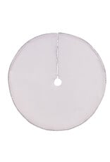 Kurt Adler Christmas Tree Skirts 48” Silver Sequined Tree Skirt
