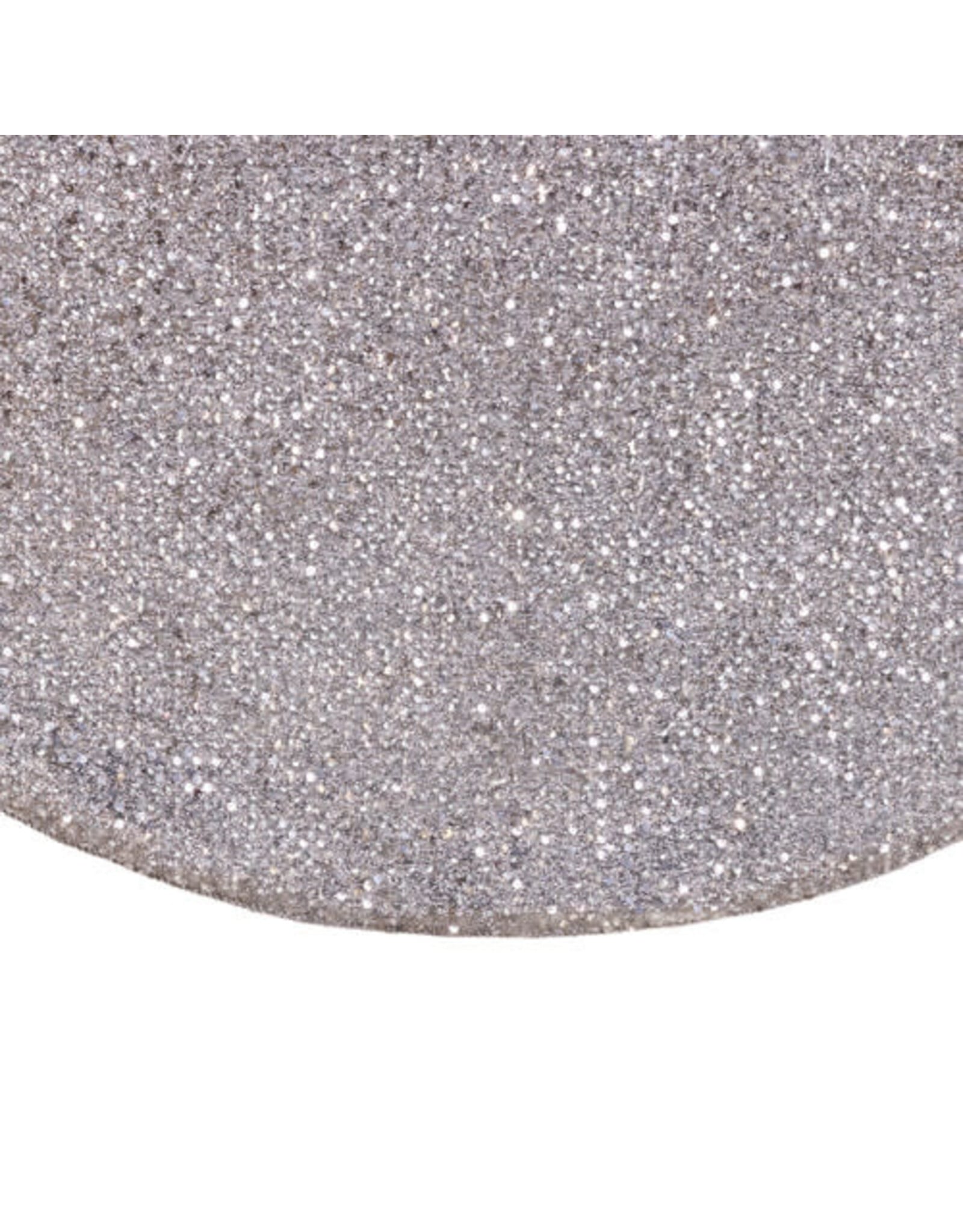 Kurt Adler Christmas Tree Skirts 48” Silver Sequined Tree Skirt