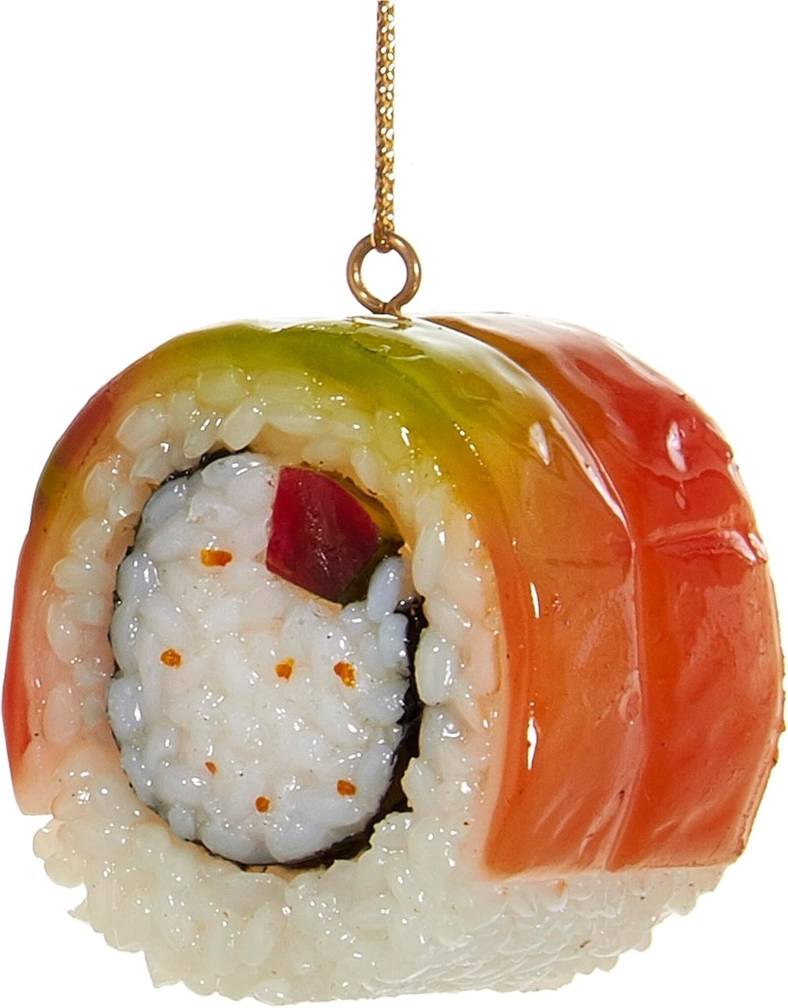 Kurt Adler Sushi Christmas Ornament With Salmon And Green -C