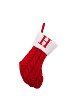 Kurt Adler Monogrammed Initial H Miniature Christmas Stocking 8.6”
