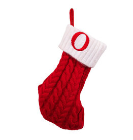 Kurt Adler Monogrammed Initial O Miniature Christmas Stocking 8.6”