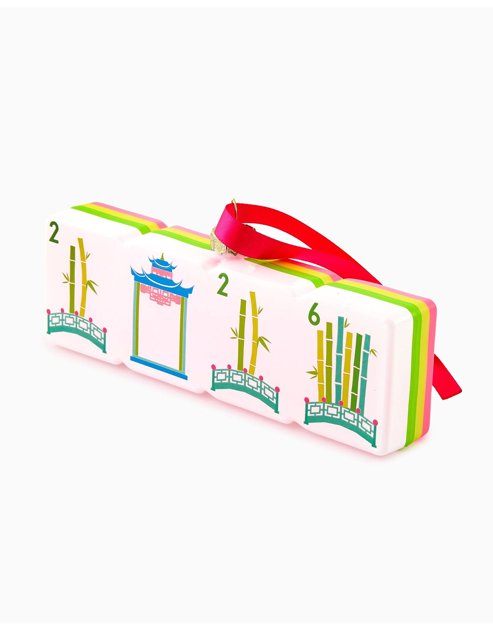 Oh My Mahjong Glass Mahjong Christmas Ornaments 2026 Bamboo Bridge