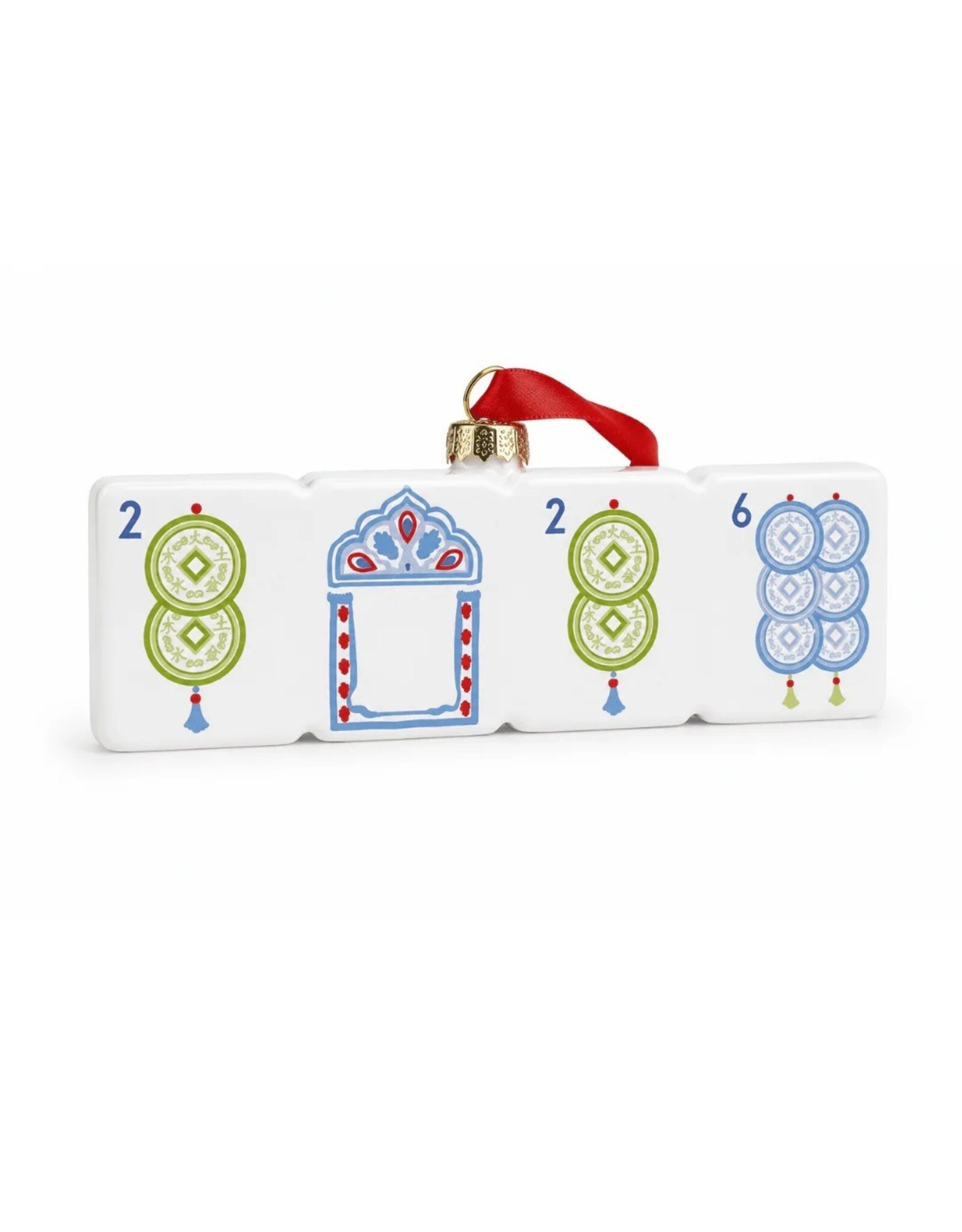 Oh My Mahjong Glass Mahjong Christmas Ornaments 2026 Fortune Coin