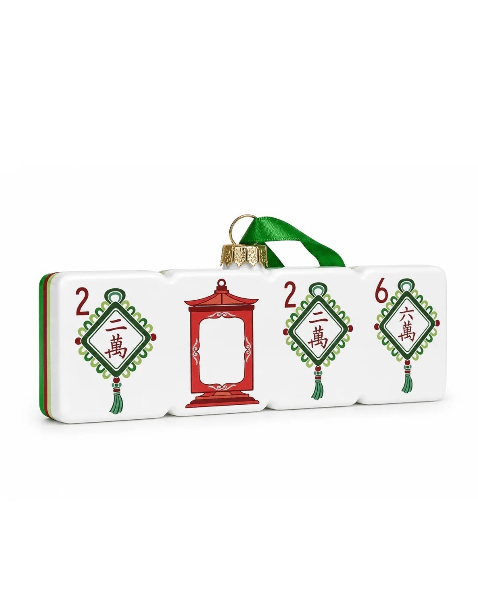 Oh My Mahjong Glass Mahjong Christmas Ornaments 2026 Lucky Knots