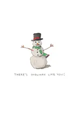 Cards By Hailey Christmas Holiday Card There's Snowman Like You