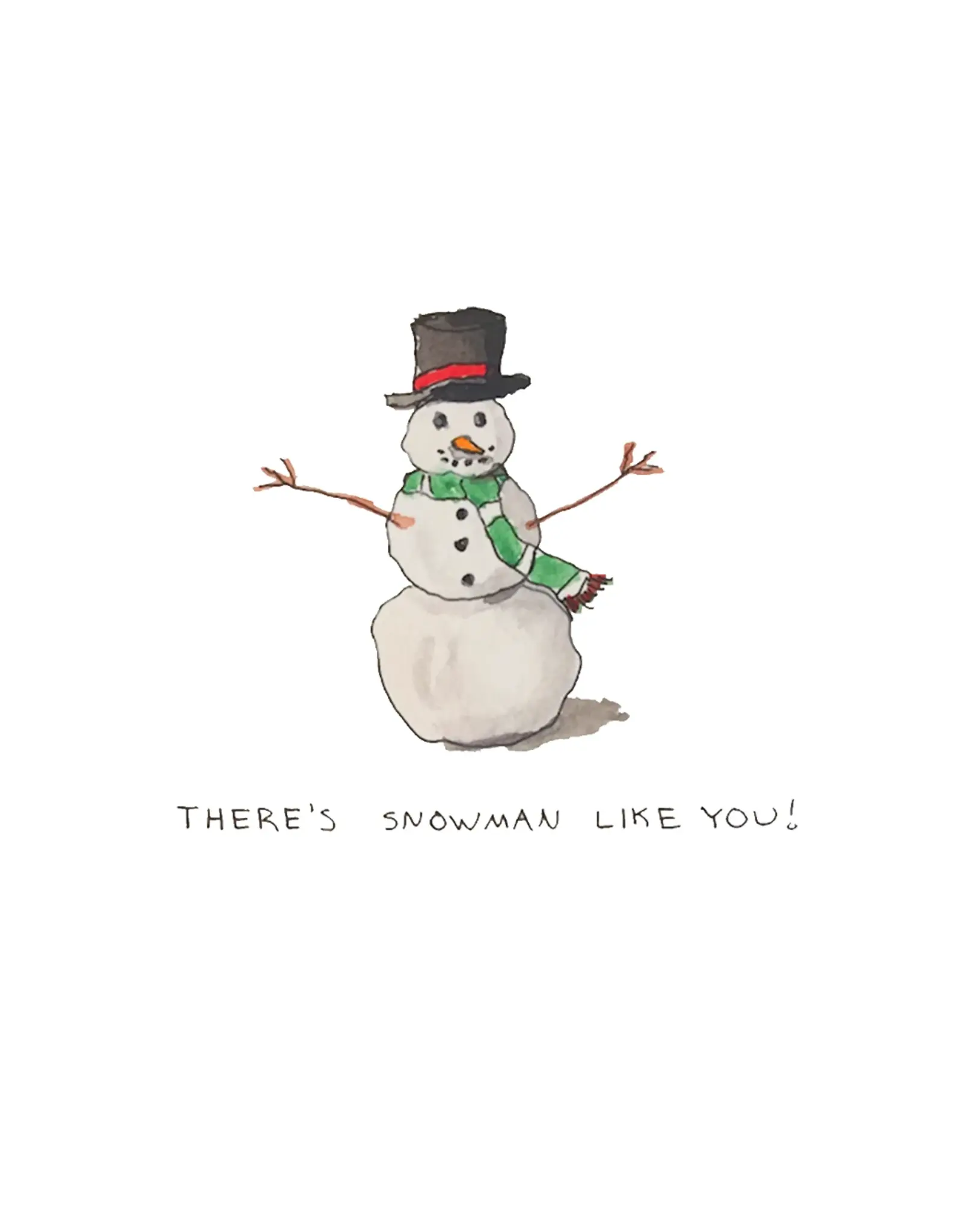 Cards By Hailey Christmas Holiday Card There's Snowman Like You