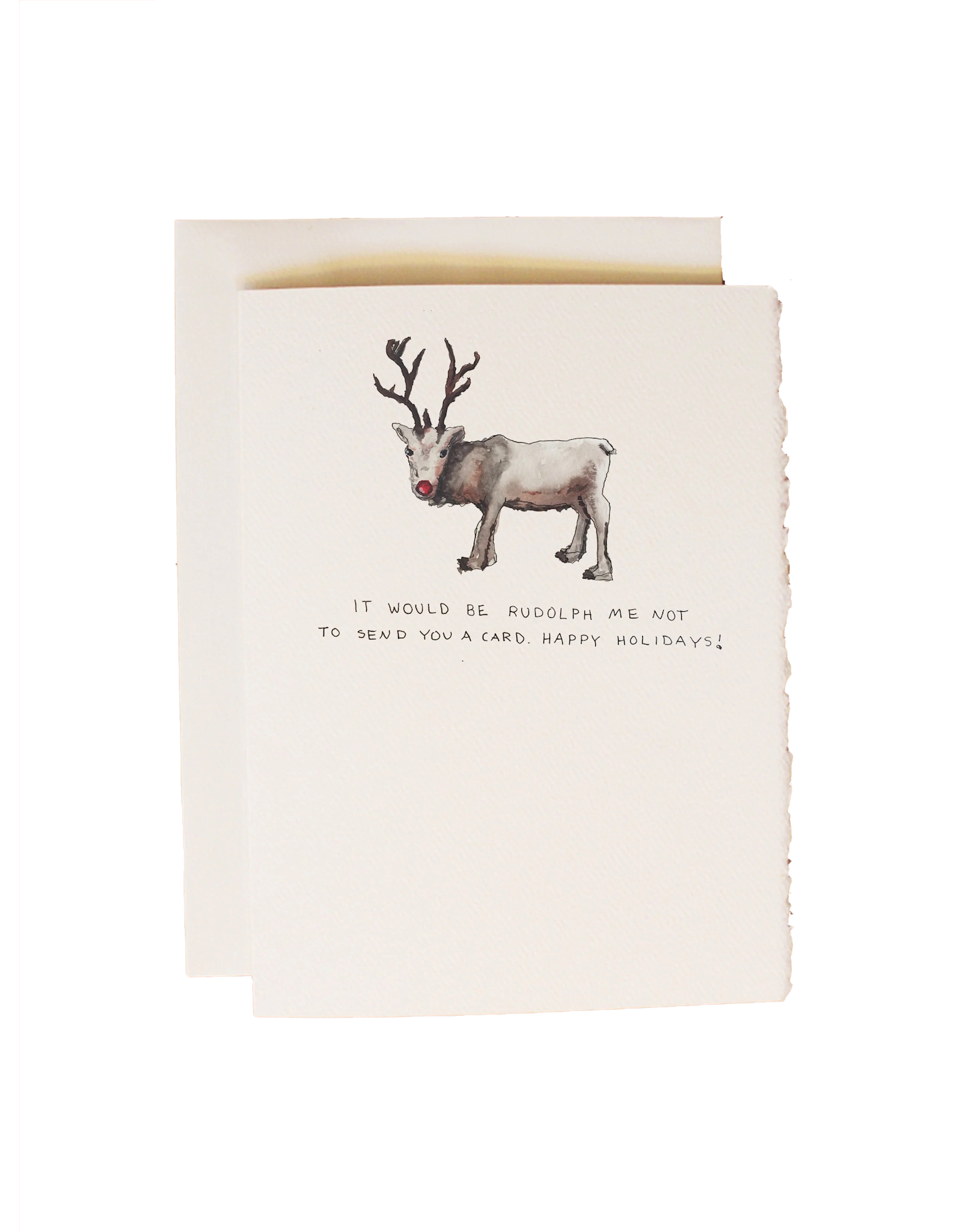Cards By Hailey Christmas Holiday Card It Would Be Rudolph Me Not To Send You A Card