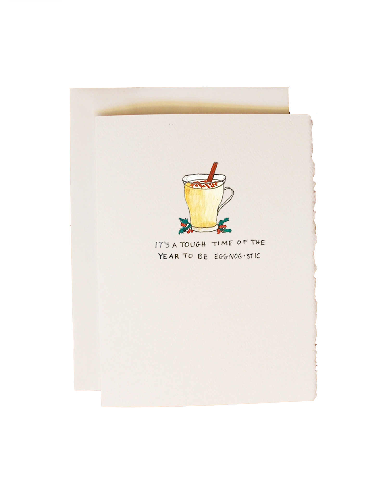 Cards By Hailey Holiday Card Tough Time Of The Year To Be Eggnog-stic