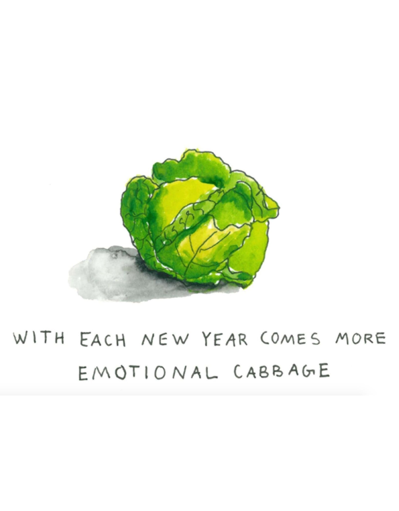 Cards By Hailey New Year Card W Each New Year Comes Emotional Cabbage
