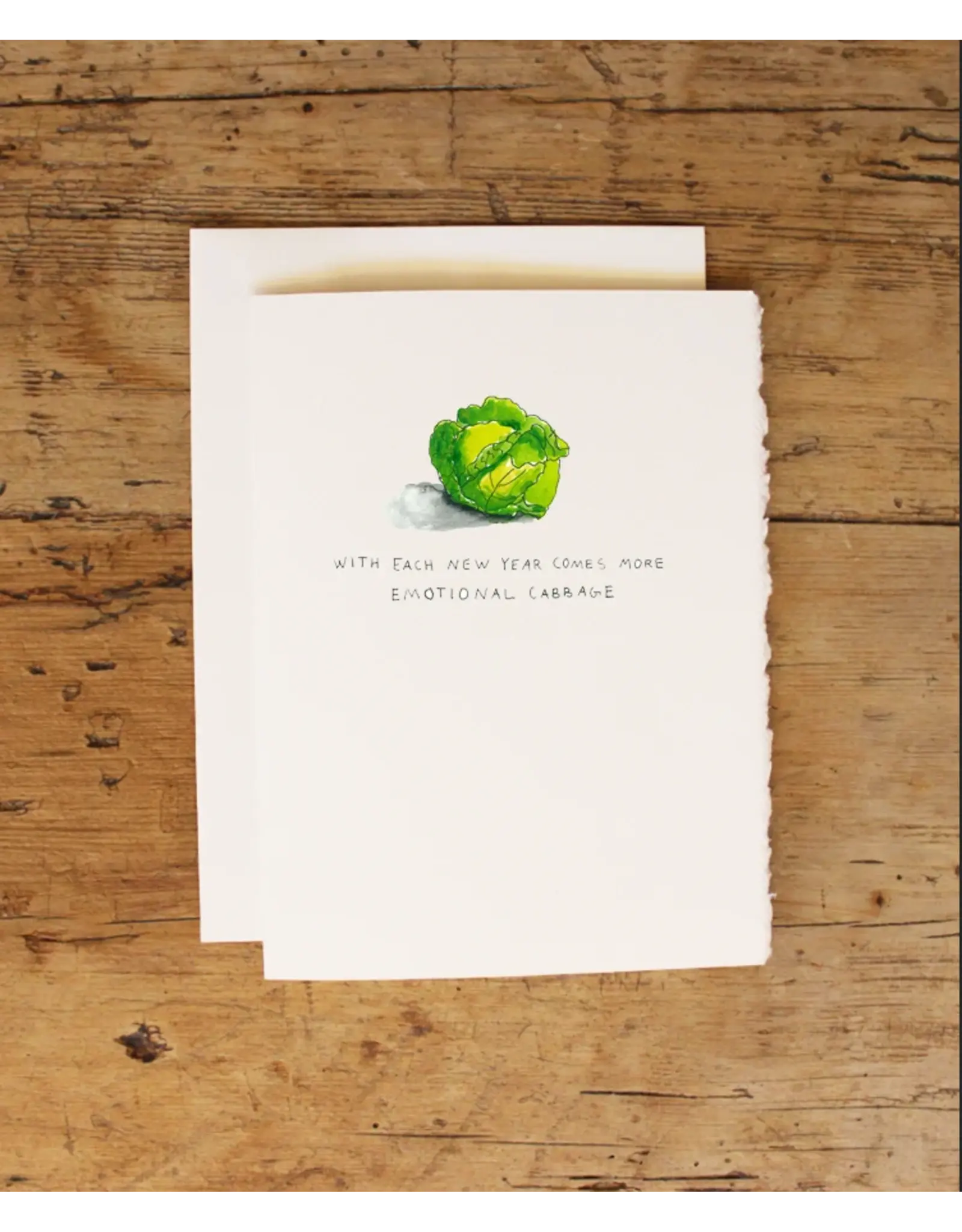 Cards By Hailey New Year Card W Each New Year Comes Emotional Cabbage