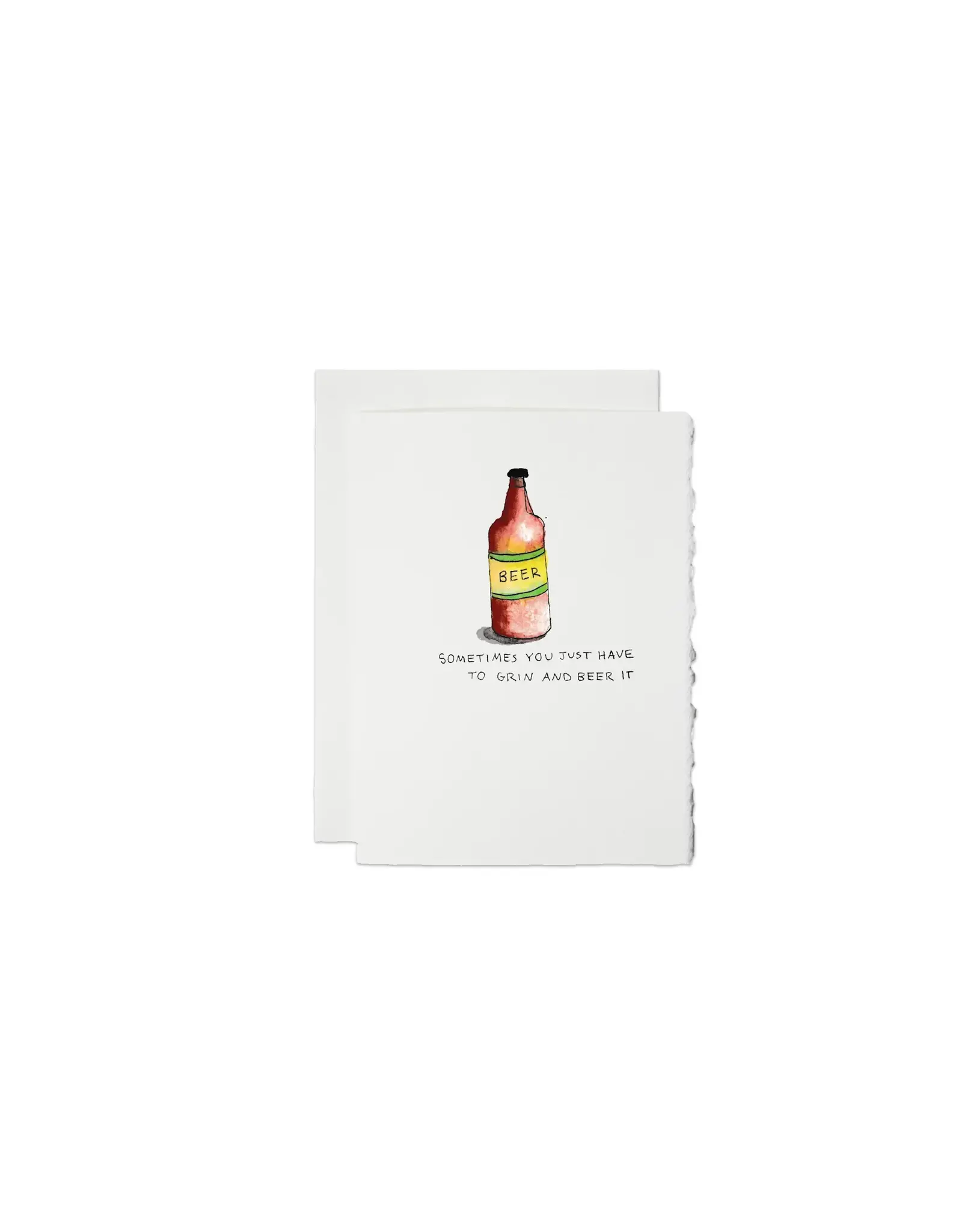Cards By Hailey Friendship Card Sometimes You Have to Just Grin And Beer It