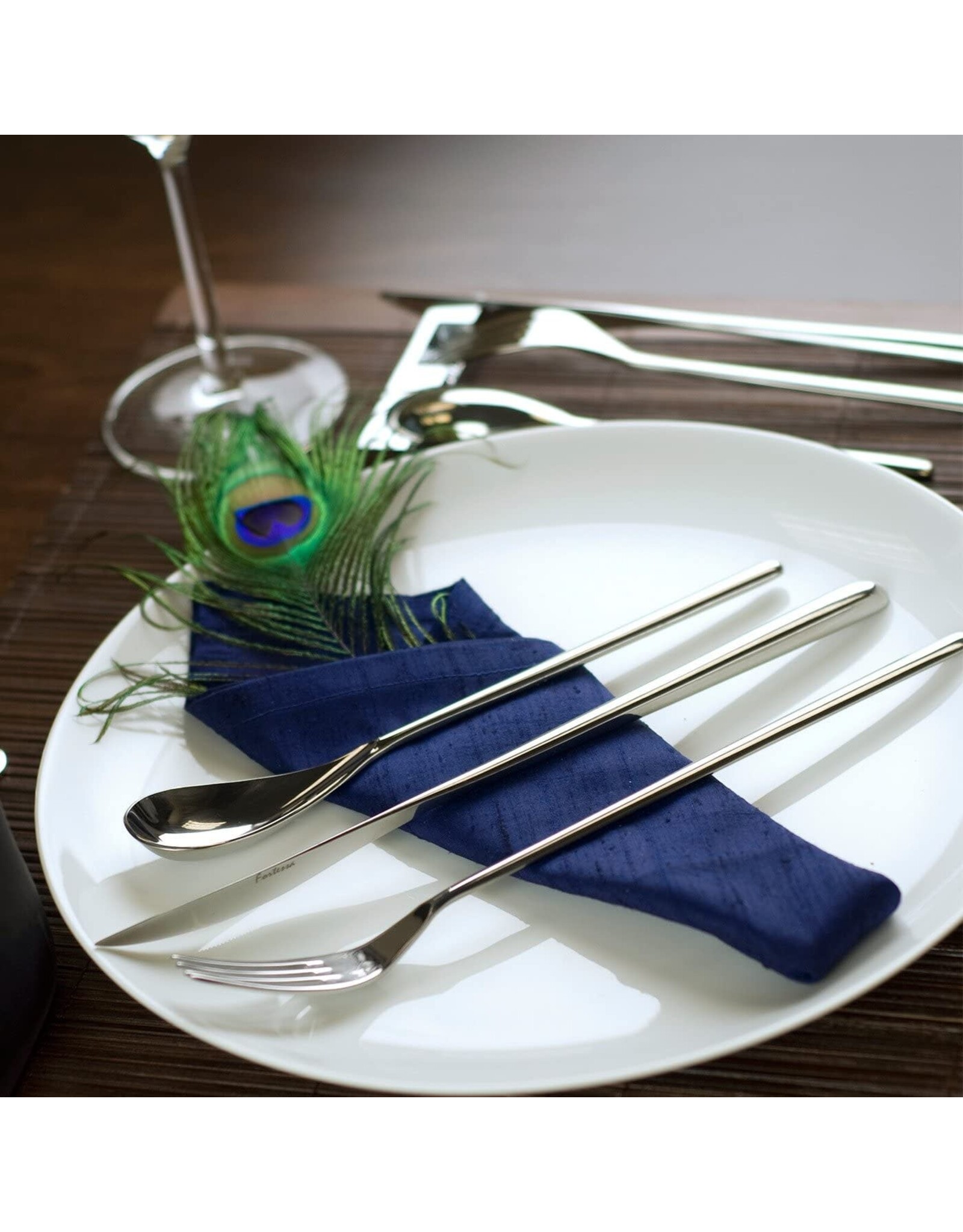 Fortessa Dragonfly Stainless Steel Flatware Set 5-Piece Setting