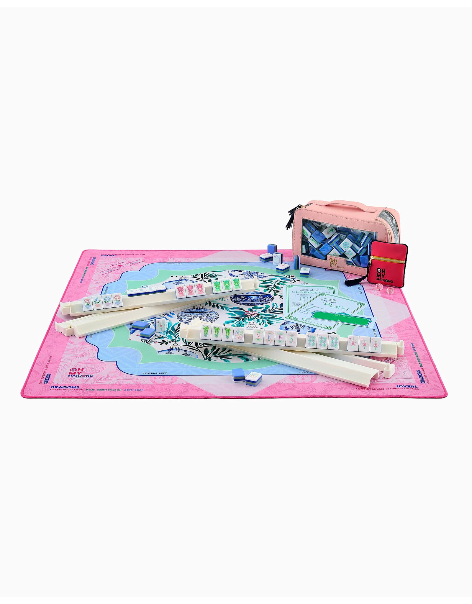 Oh My Mahjong Christmas Mahjong Mats Merriment Holiday Mahjong Game Mat