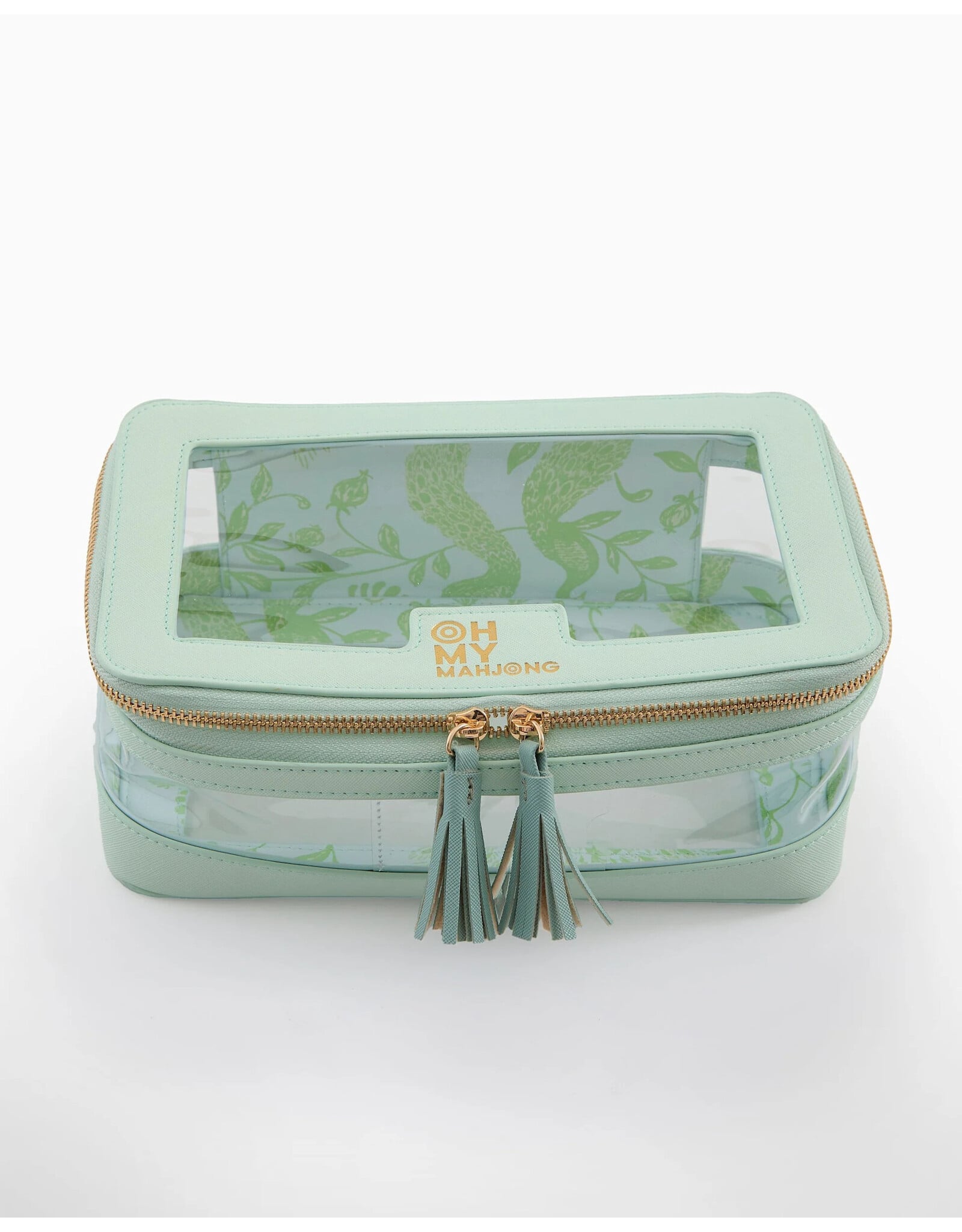Oh My Mahjong Mint Mahjong Tile Storage Bag for Mahjong Tiles