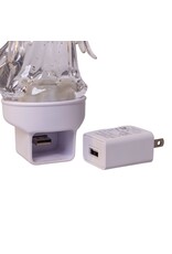 Kurt Adler Angel Praying Night Light LED W Spinning Glitter 7 Inch