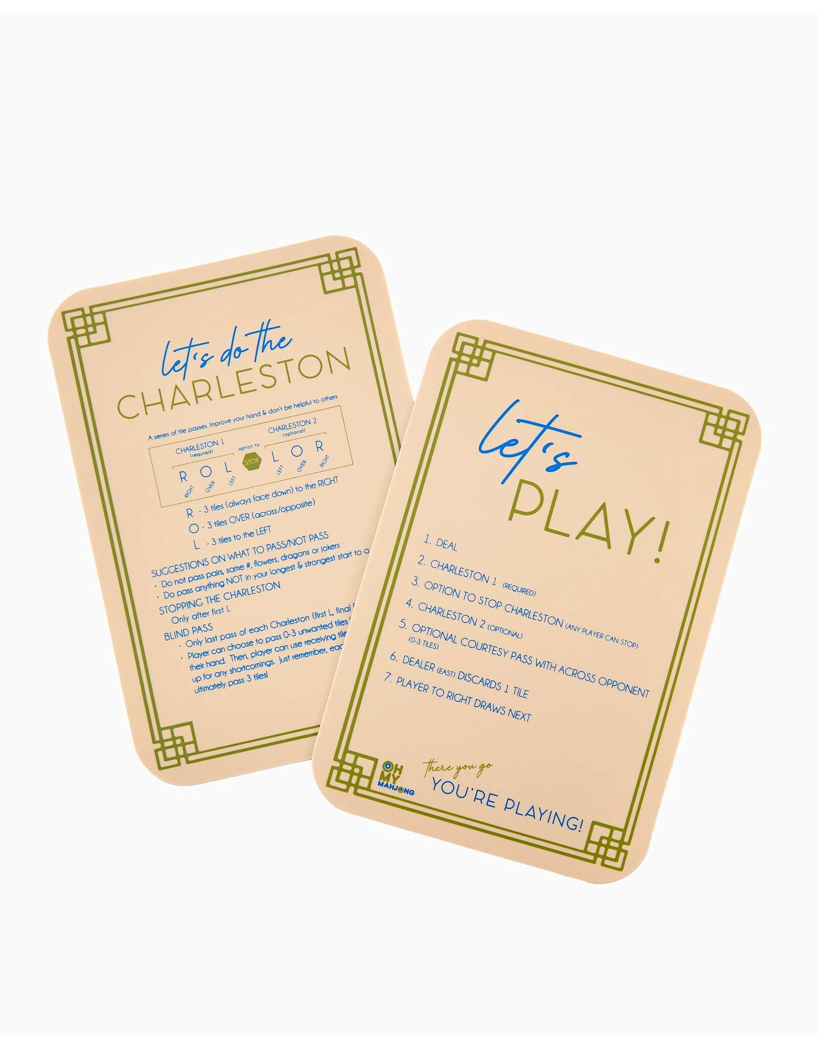 Oh My Mahjong Mahjong Tile Shufflers in Tan For American MahJong Game