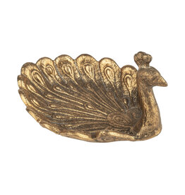 Silver Tree Peacock Trinket Tray Bird Ring Dish Mahjong Dish