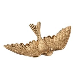 Silver Tree Flying Bird Gold Metal Trinket Ring Dish Mahjong Dice Tray