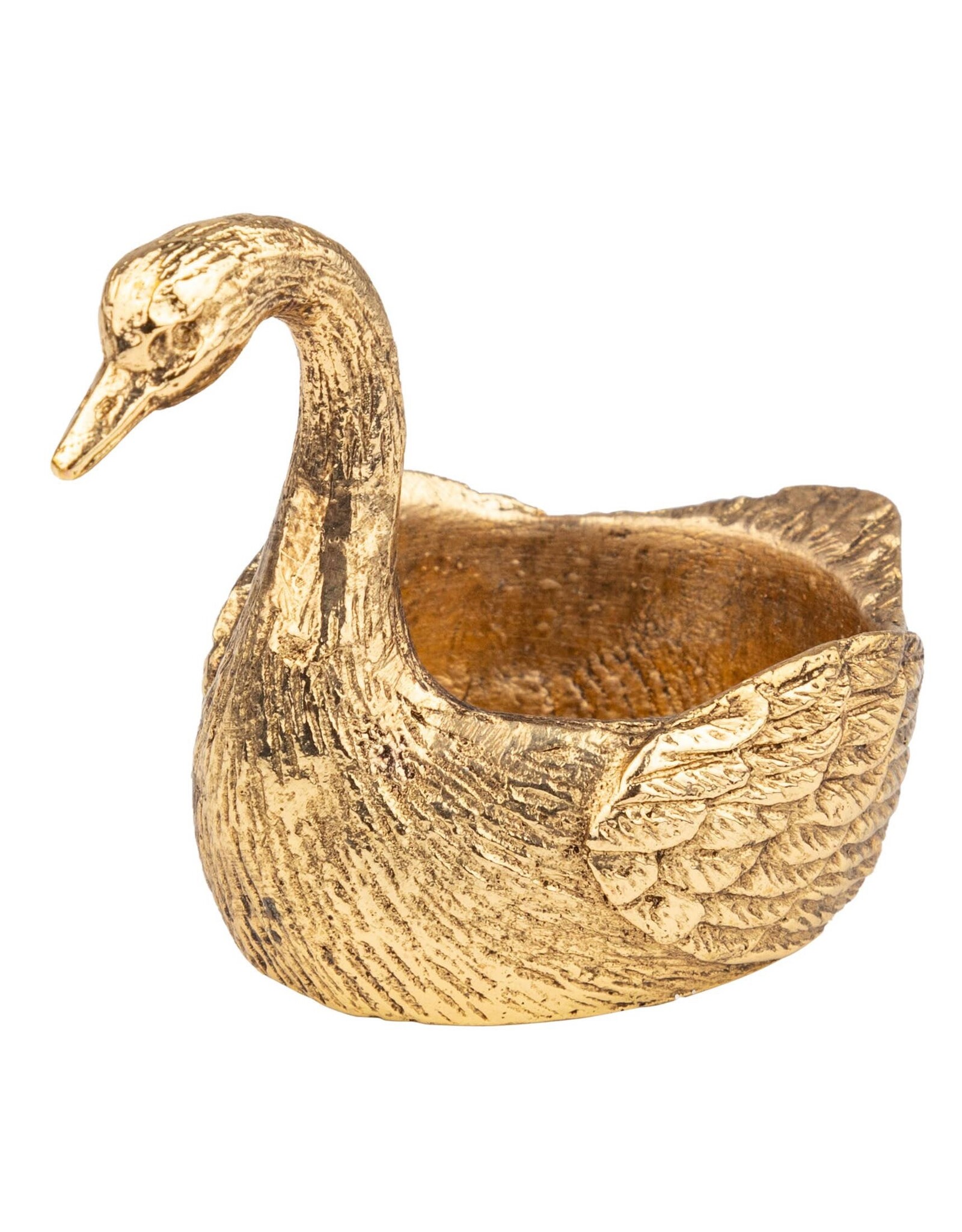 Silver Tree Gold Metal Swan Tea-light Trinket Dish Mahjong Dice Tray