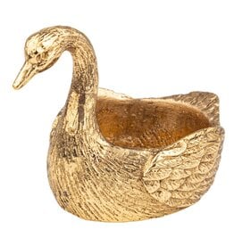 Silver Tree Gold Metal Swan Tea-light Trinket Dish Mahjong Dice Tray