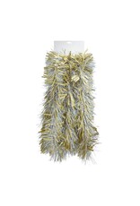 Kurt Adler Gold and Silver Laser Mixed Tinsel Garland 6FT