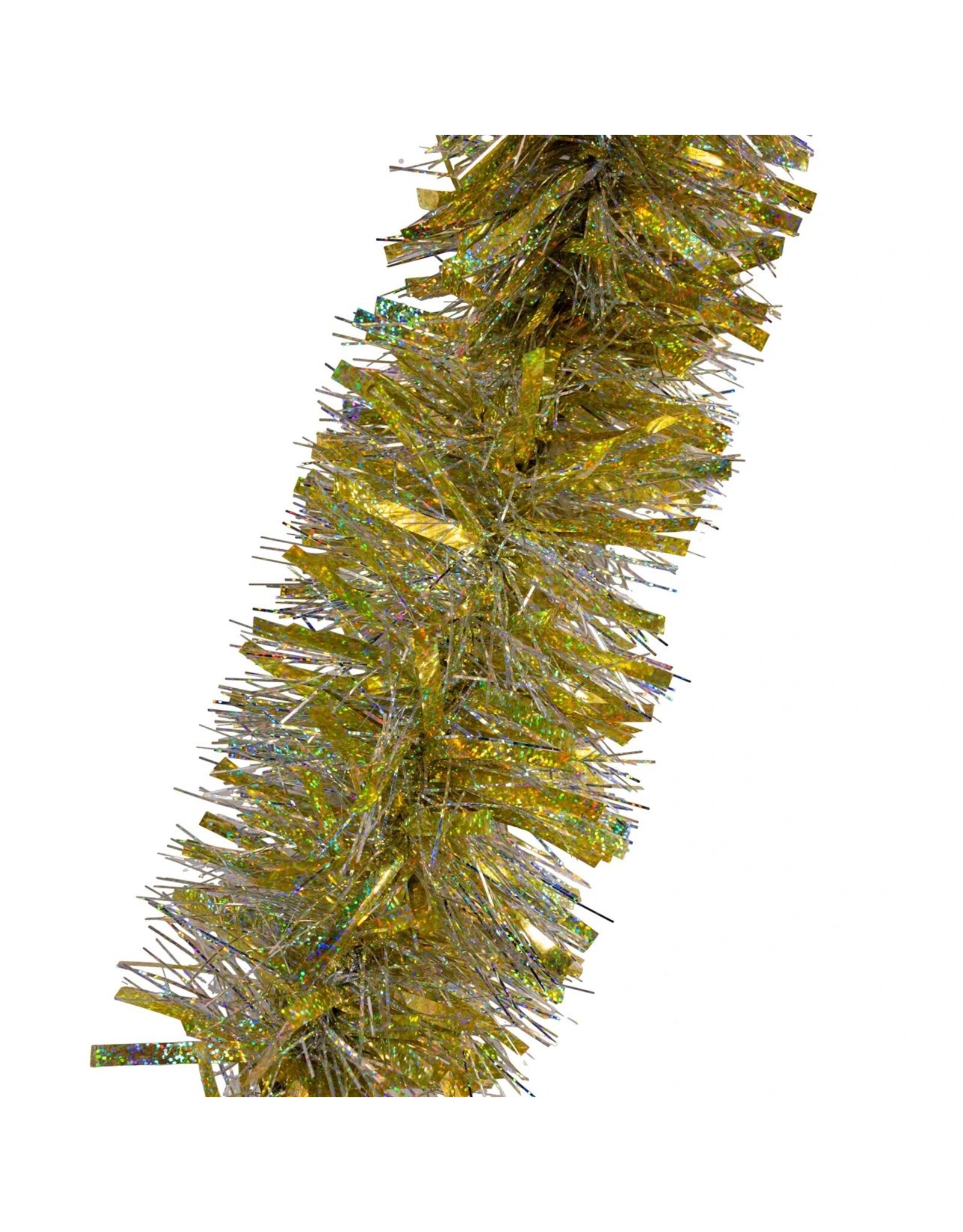 Kurt Adler Gold and Silver Laser Mixed Tinsel Garland 6FT