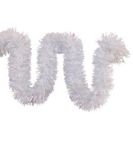 Kurt Adler White IridescenceTinsel Garland 6FT