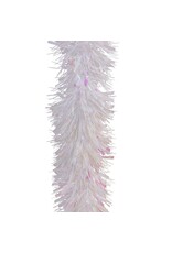 Kurt Adler White Tinsel Garland 6FT