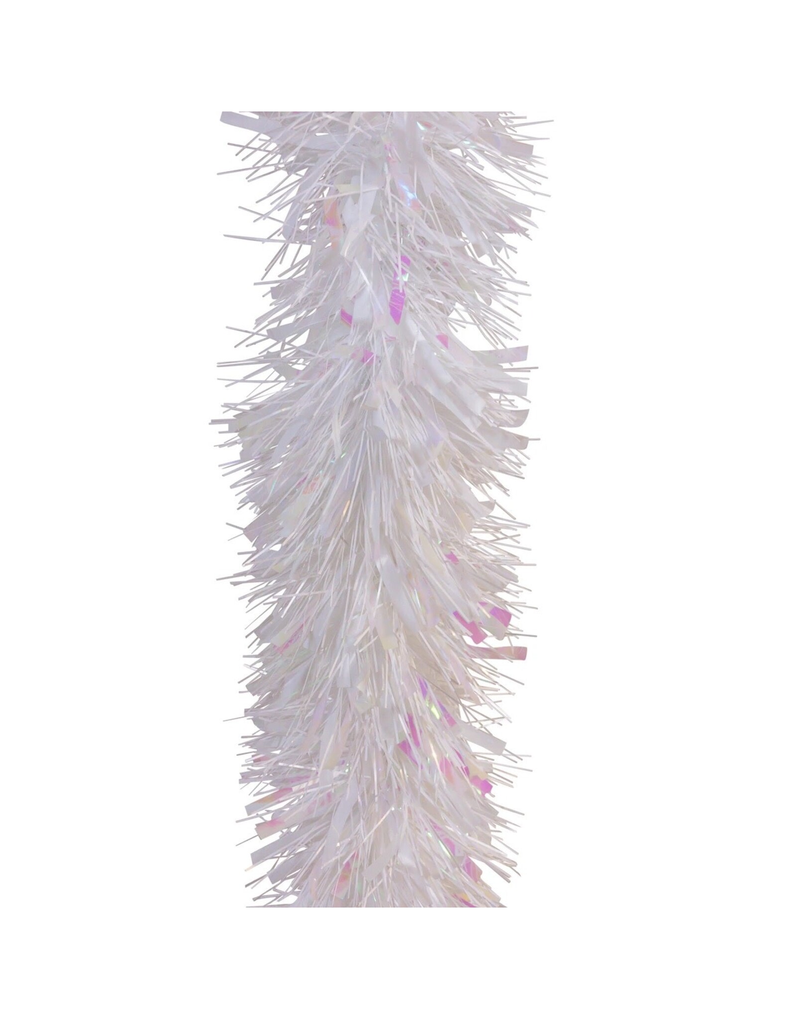 Kurt Adler White Tinsel Garland 6FT