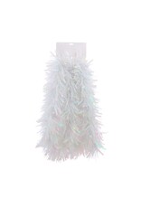 Kurt Adler White Tinsel Garland 6FT